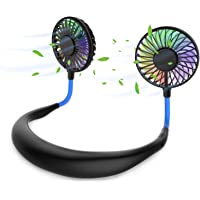 Los mejores  - Ventilador Personal Portátil- Mini Ventilador de Manos Libres Mini Ventilador USB Recargable Ventilador de Banda para el…